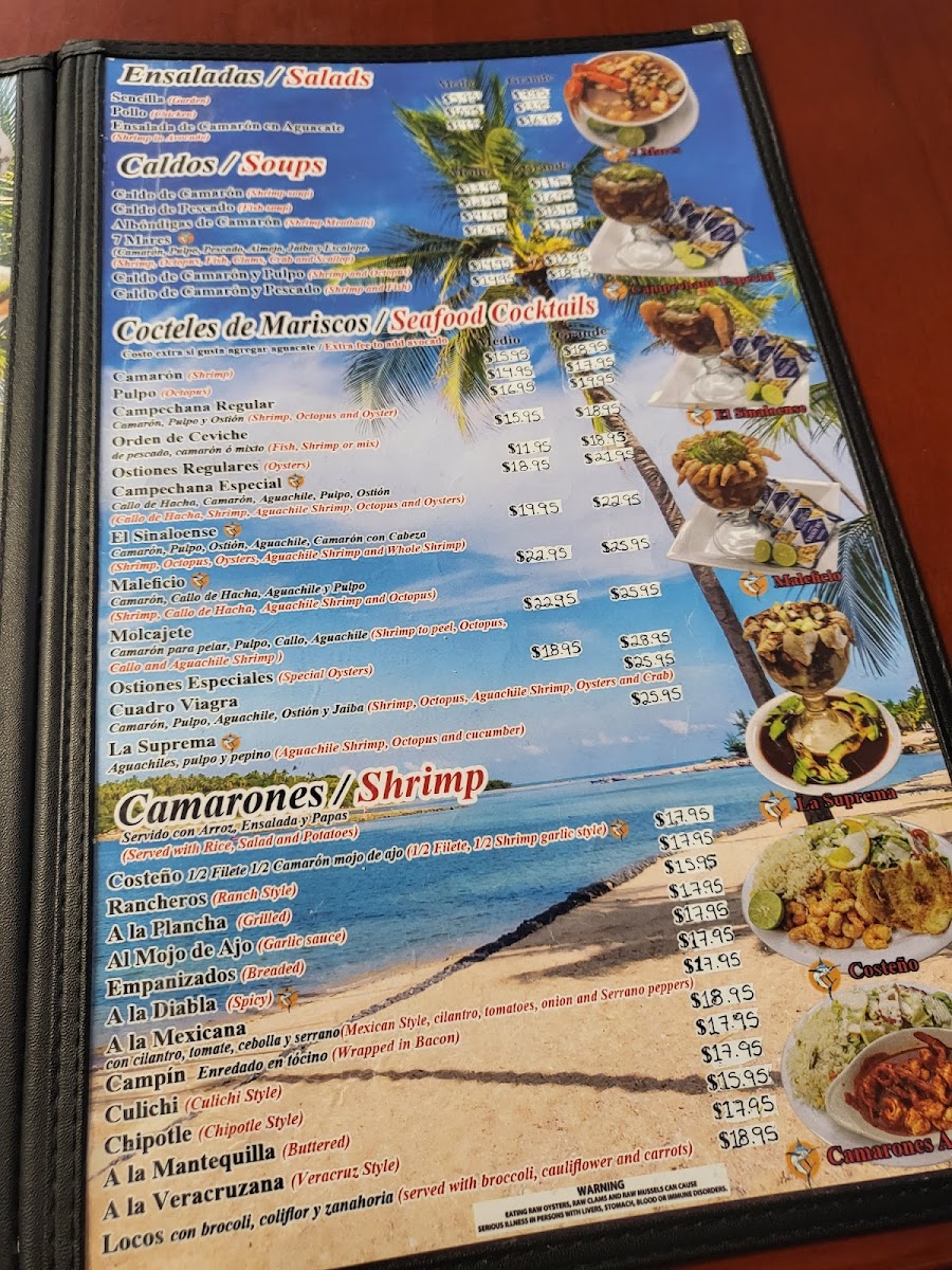 El-7 Mares Restaurant Menu - Image 2